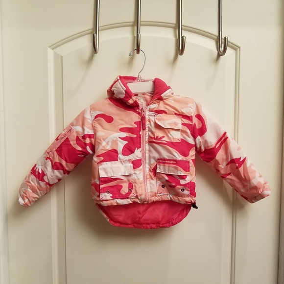 pink camo puffer jacket